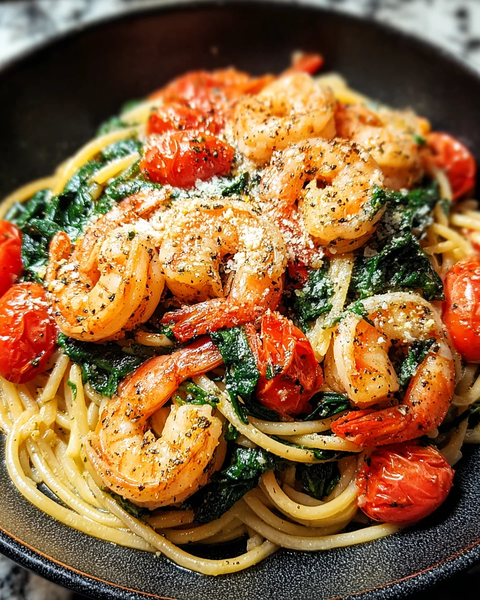 Tomato Spinach Shrimp Pasta 21 Tomato