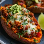 Turkey Taco Stuffed Sweet Potatoes