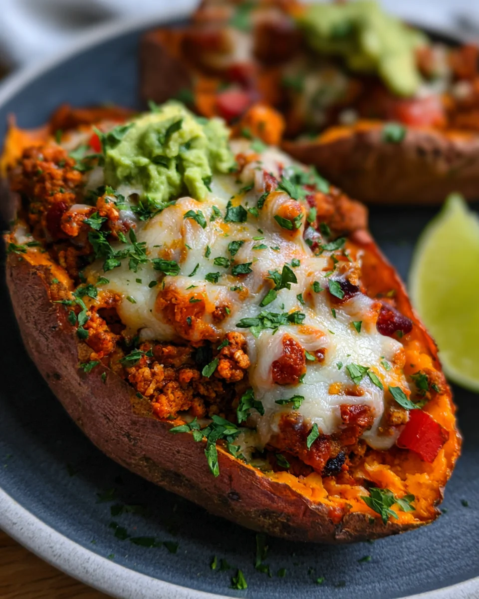 Turkey Taco Stuffed Sweet Potatoes 16 Turkey Taco Stuffed Sweet Potatoes