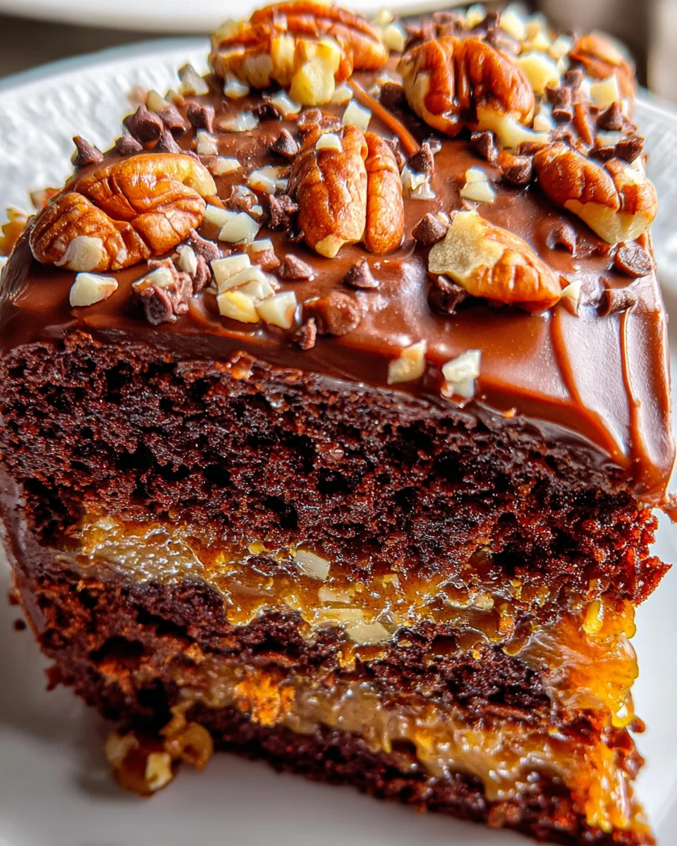 Turtle Caramel Cake