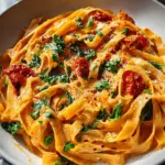 Vegan Creamy Sun Dried Tomato Pasta Recipe