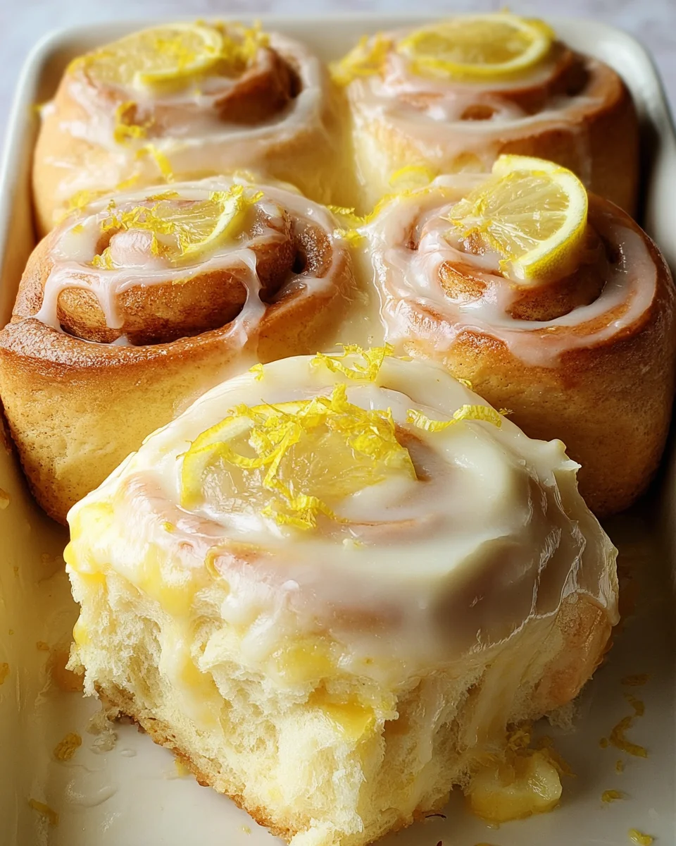 Vegan Lemon Sweet Rolls