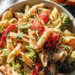 Vegan Pasta Primavera with Creamy Garlic Cashew Sauce