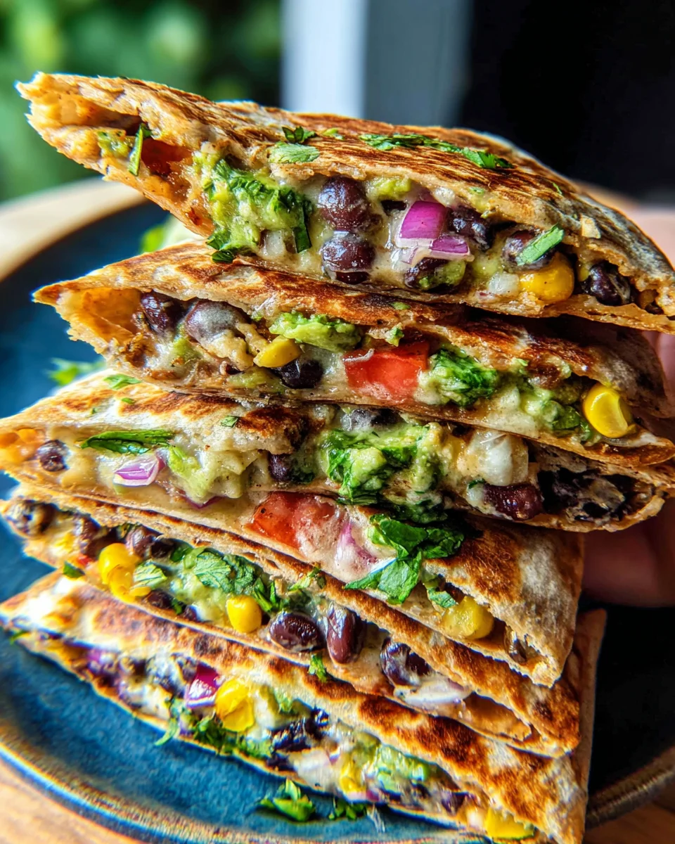 Vegan Quesadillas with Black Beans and Avocado 23 Vegan