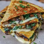 Vegan Spinach Quesadillas