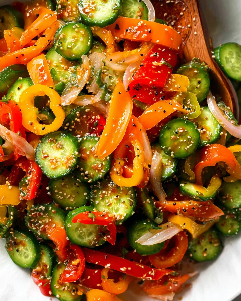 Viral Cucumber Pepper Salad 17 Viral