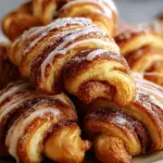 Warm Cinnamon Crescent Twists