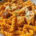 Creamy Buffalo Chicken & Sausage Pasta