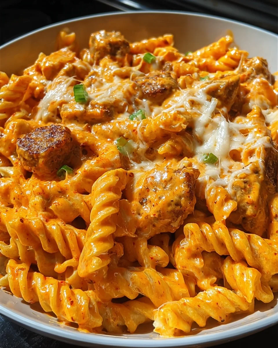 Creamy Buffalo Chicken & Sausage Pasta 21 Creamy Buffalo Chicken & Sausage Pasta