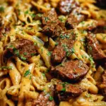 One-Pan Creamy Cajun Honey Garlic Steak Pasta