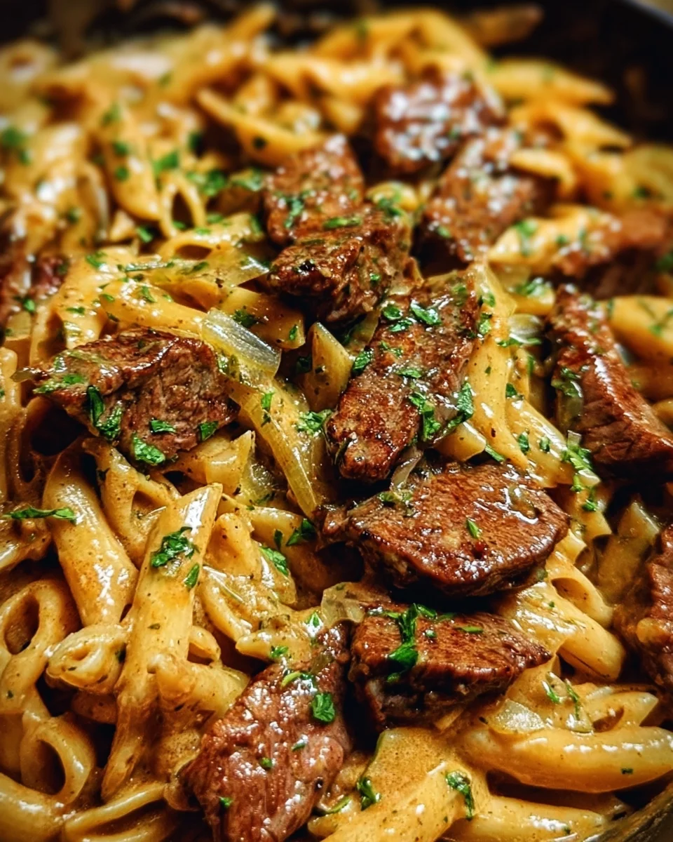 One-Pan Creamy Cajun Honey Garlic Steak Pasta