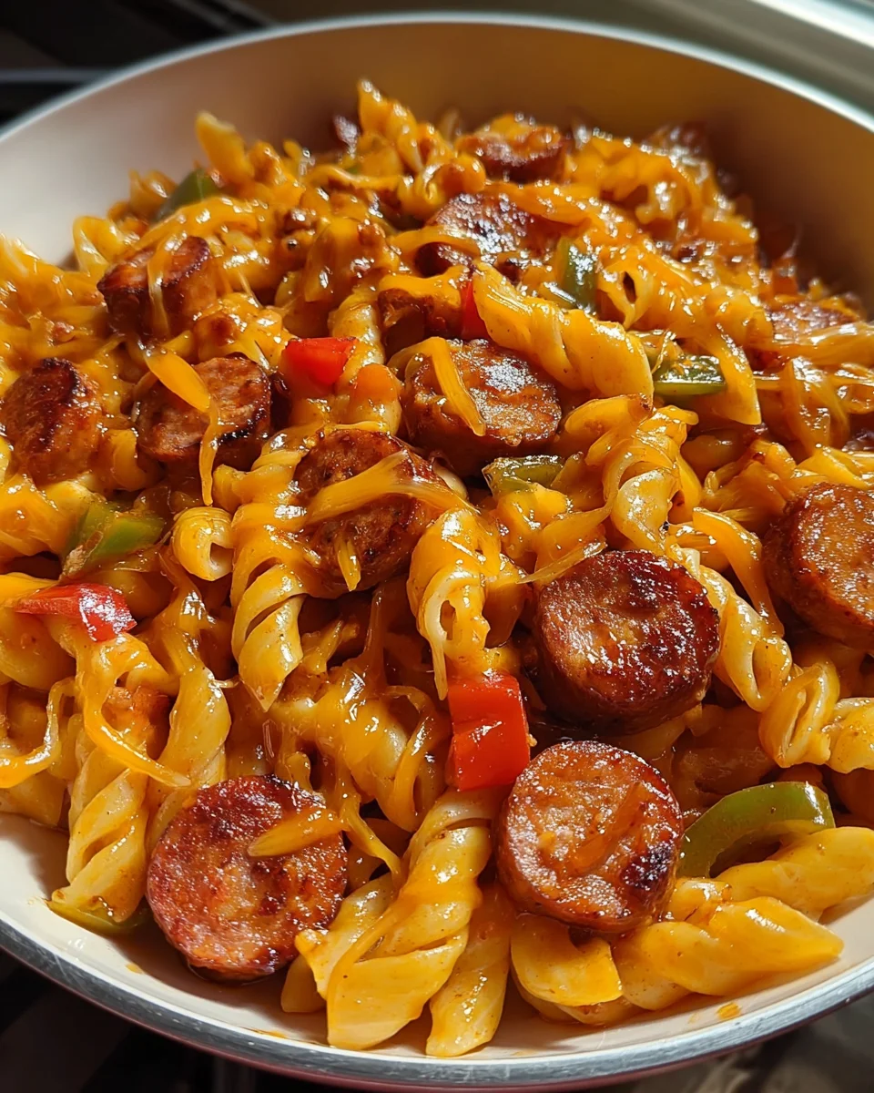 One-Pot Sweet Chili BBQ Sausage Pasta