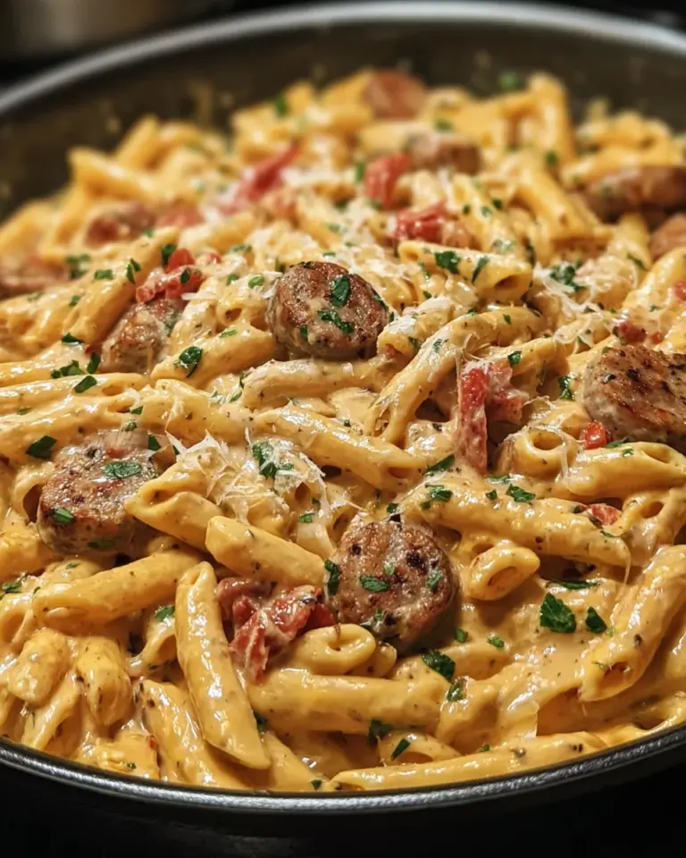 Smoky Cajun Garlic Butter Sausage Pasta
