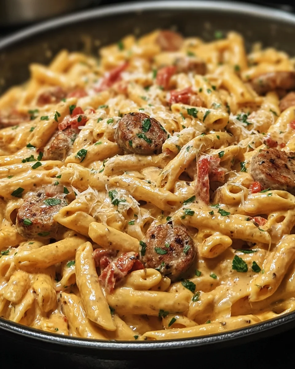 Smoky Cajun Garlic Butter Sausage Pasta