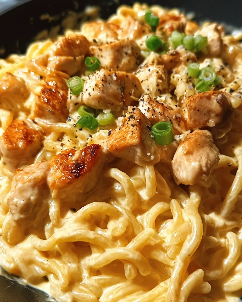 Smoky White Cheddar Honey Butter Chicken Pasta Skillet