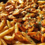 Sticky Garlic Butter BBQ Chicken Penne