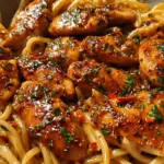 Sticky Smoky Garlic Butter Chicken Pasta