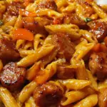 Sticky Sweet Heat BBQ Sausage Penne