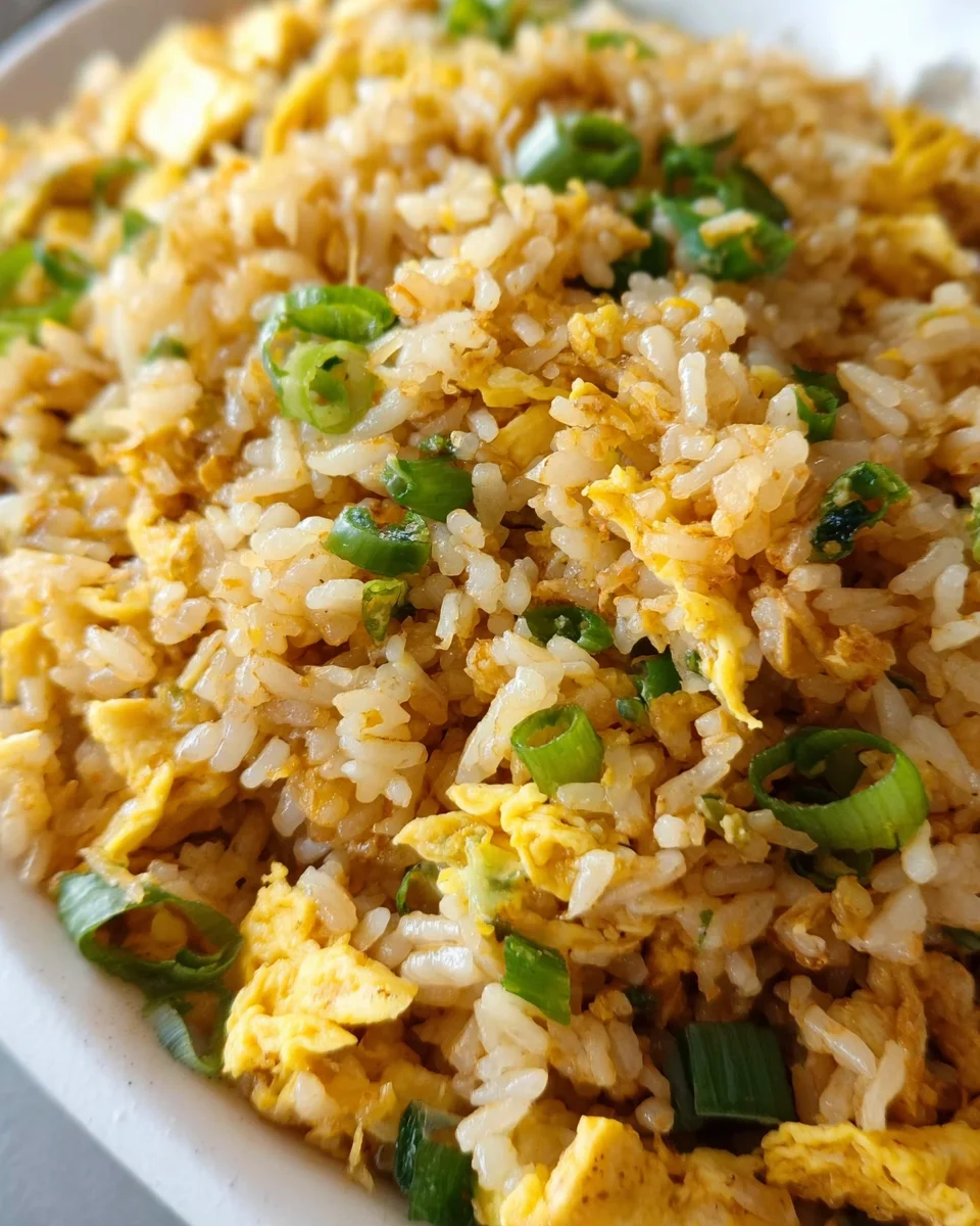10 min. Easy Egg Fried Rice (only 6 ingredients!)