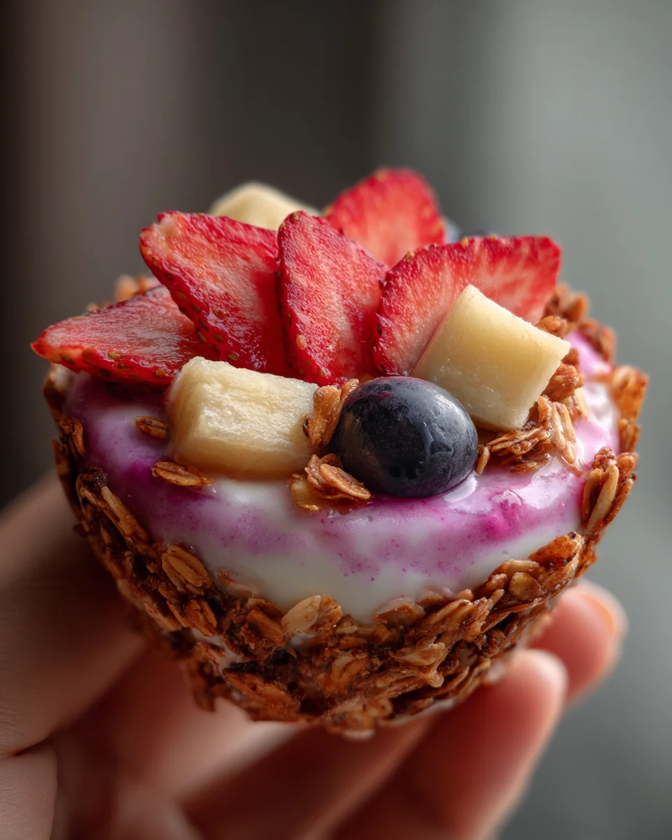 3 Ingredient Frozen Yogurt Bites