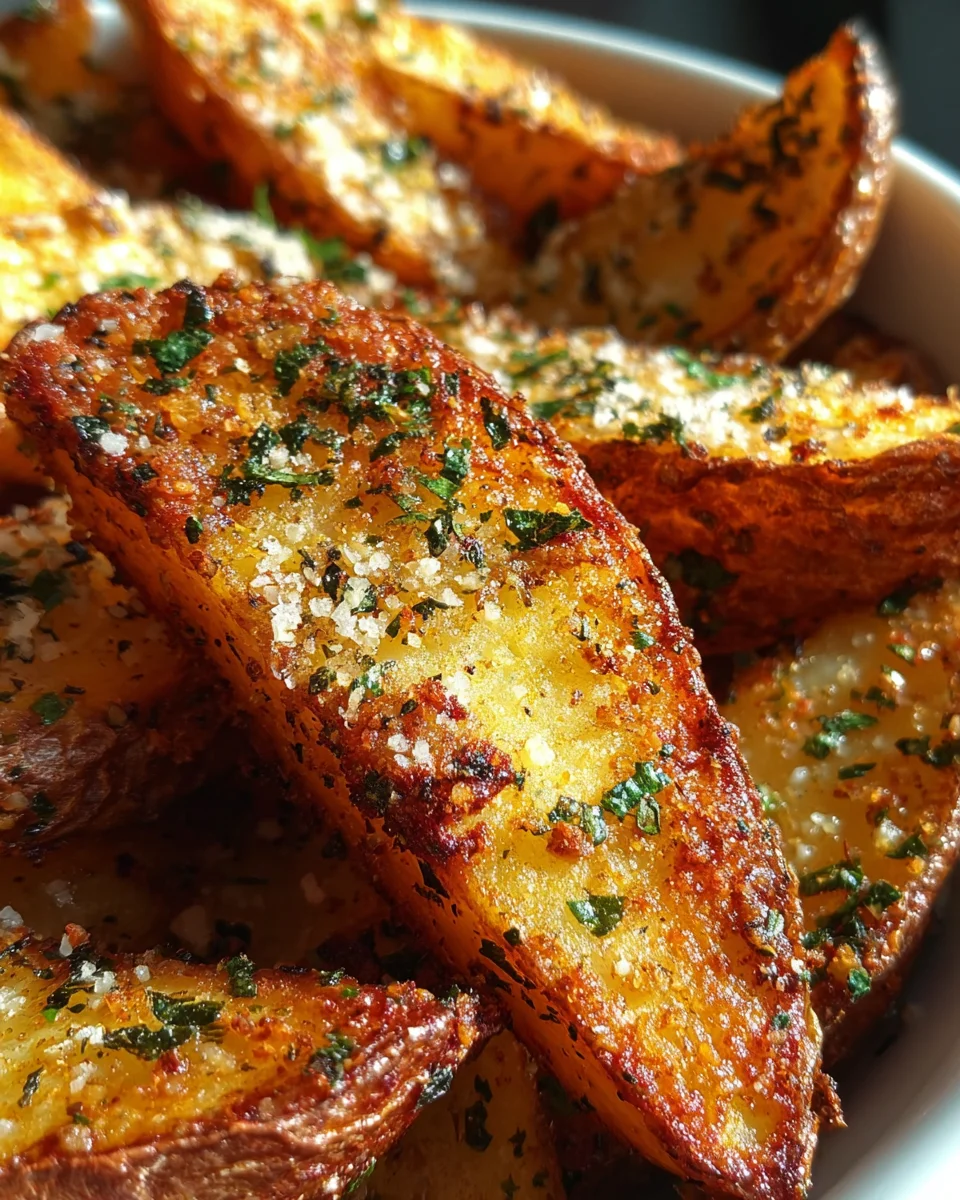 Baked Garlic Parmesan Potato Wedges 16 Baked Garlic Parmesan Potato Wedges