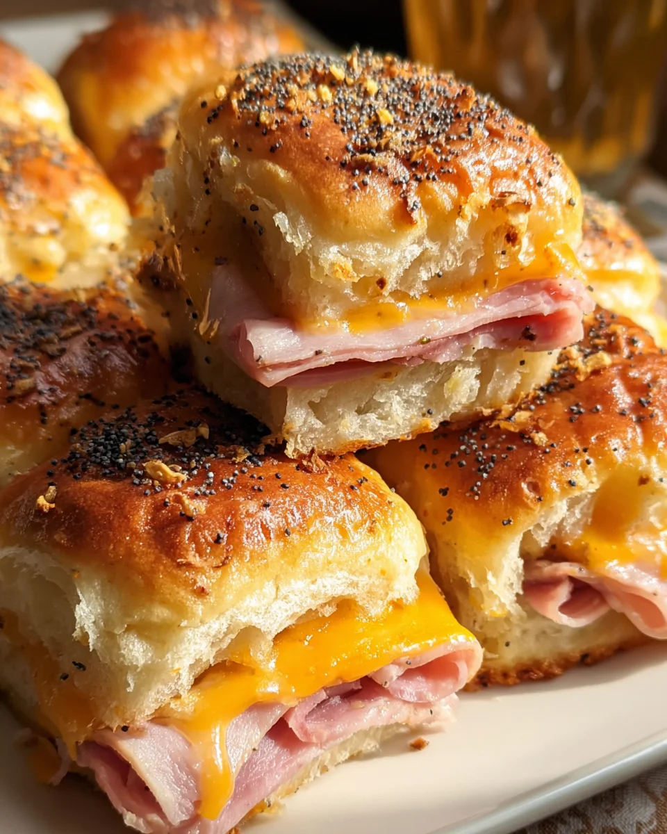 Baked Ham and Cheese Sliders