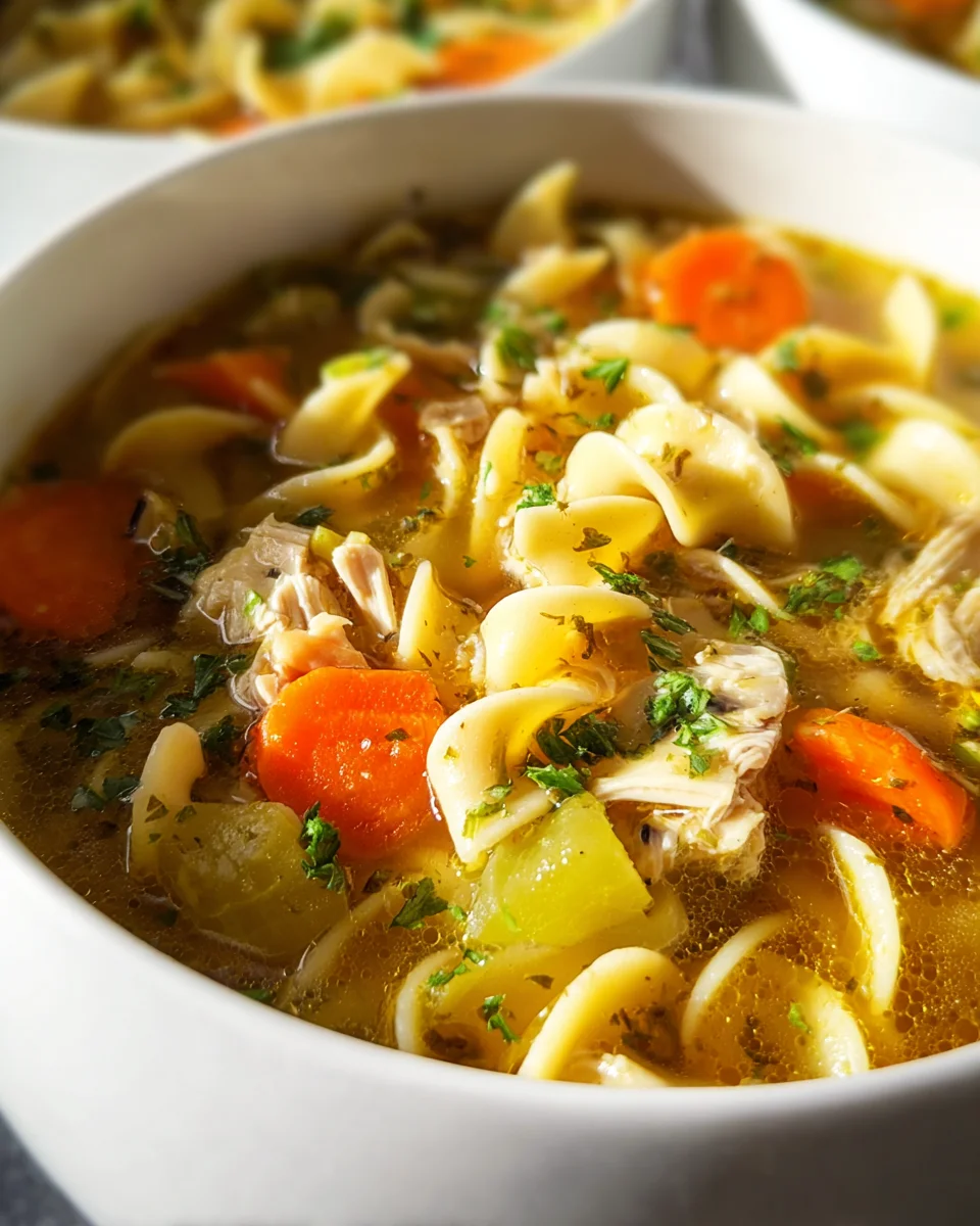 Best Chicken Noodle Soup with Egg Noodles