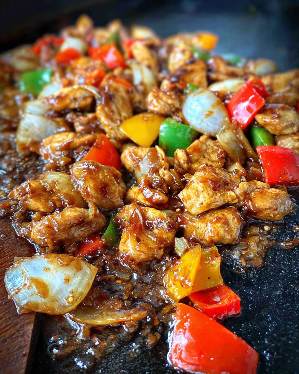 Bourbon Chicken on the Griddle