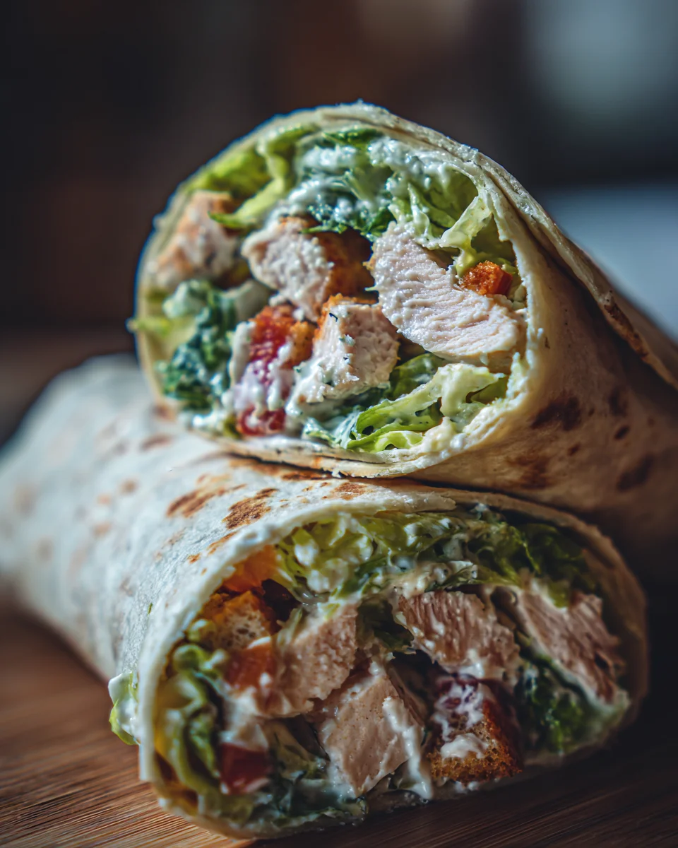 Chicken Caesar Wraps 14 Chicken