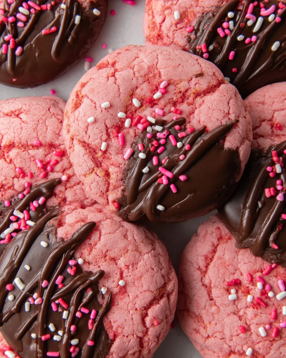 Chocolate Covered Strawberry Cookies