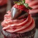 Chocolate Covered Strawberry Cupcakes