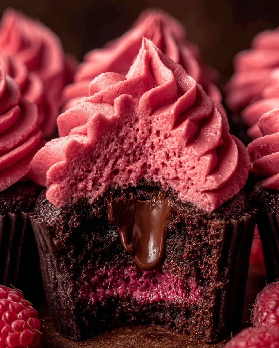 Chocolate Raspberry Cupcakes