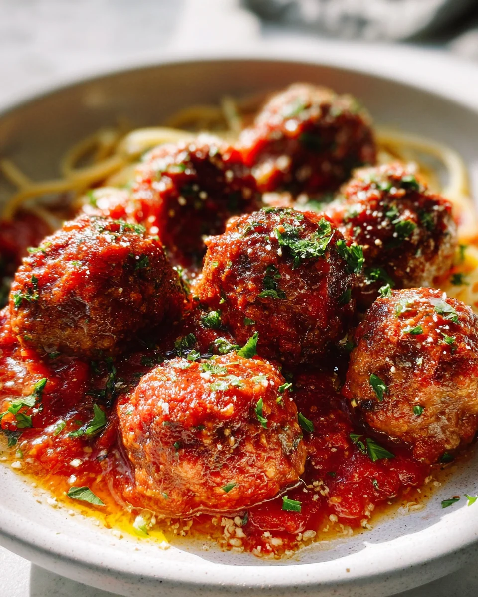 Classic Italian Meatballs (Tender and Juicy!)