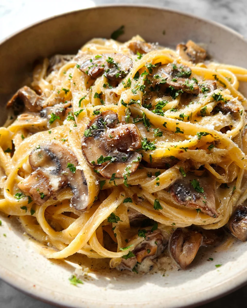 Creamy Mushroom Pasta 20 Creamy