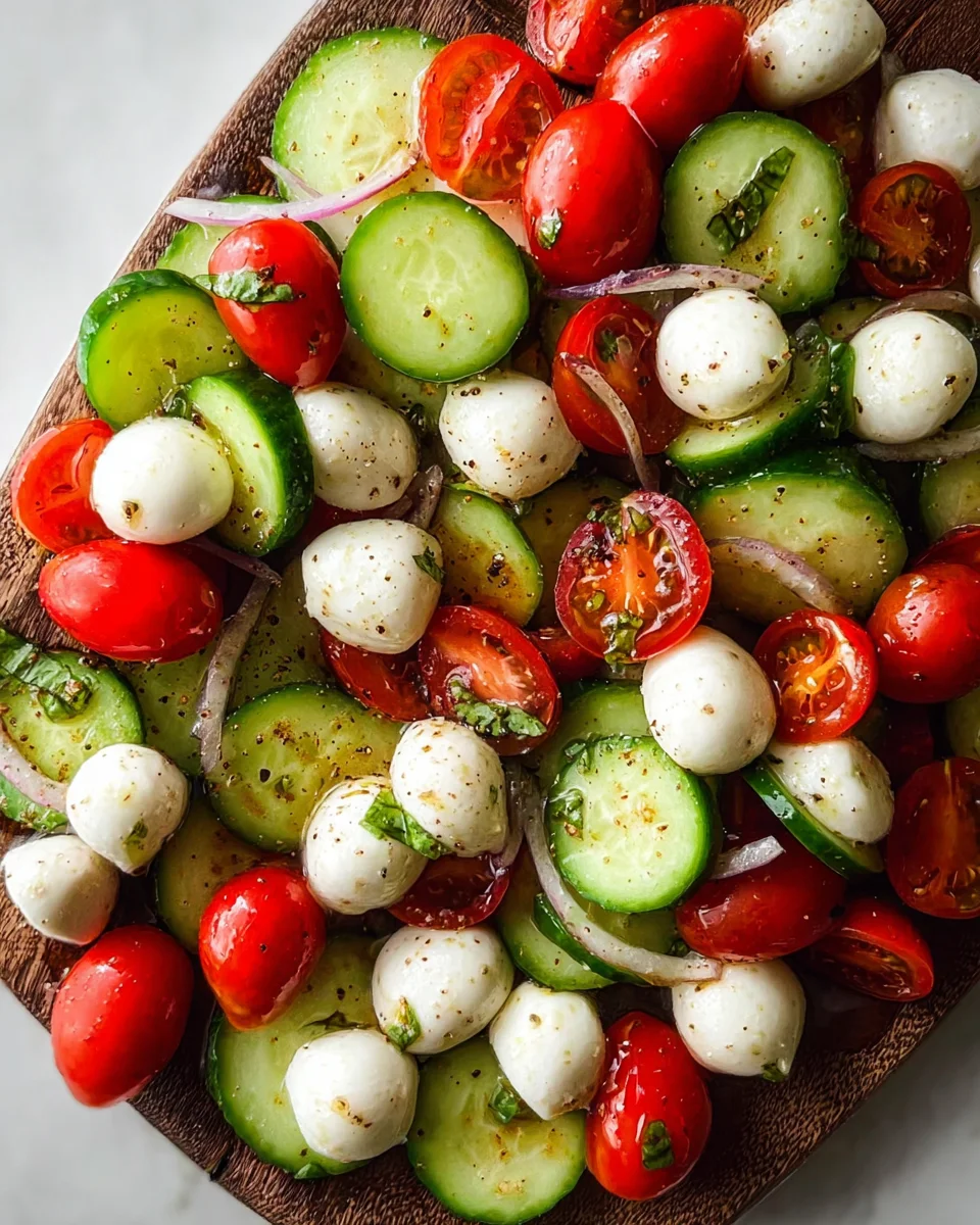 Fresh Cucumber Caprese Salad 18 Fresh