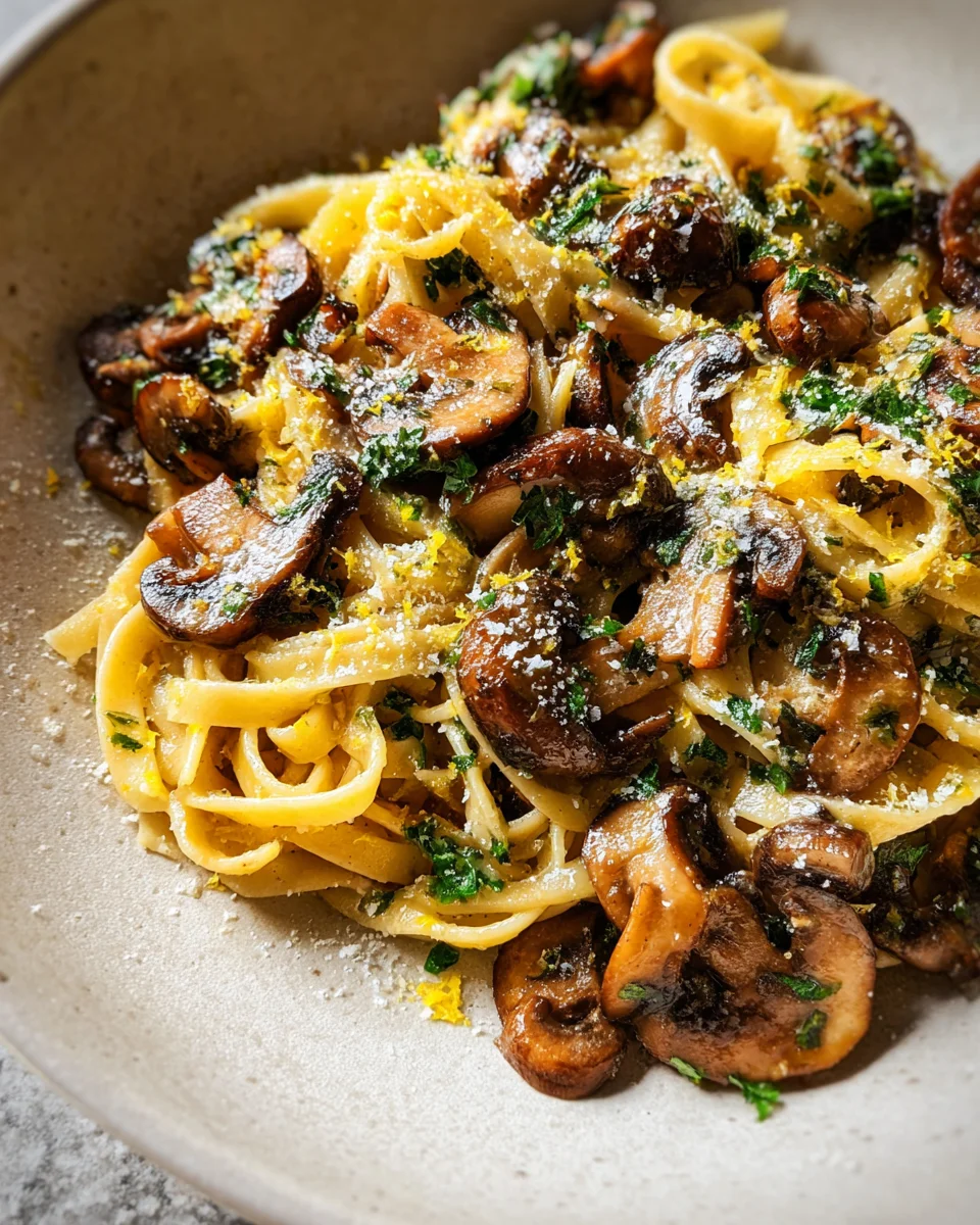 Garlic Mushroom Pasta