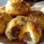 Garlic Parmesan Cheeseburger Bombs Recipe