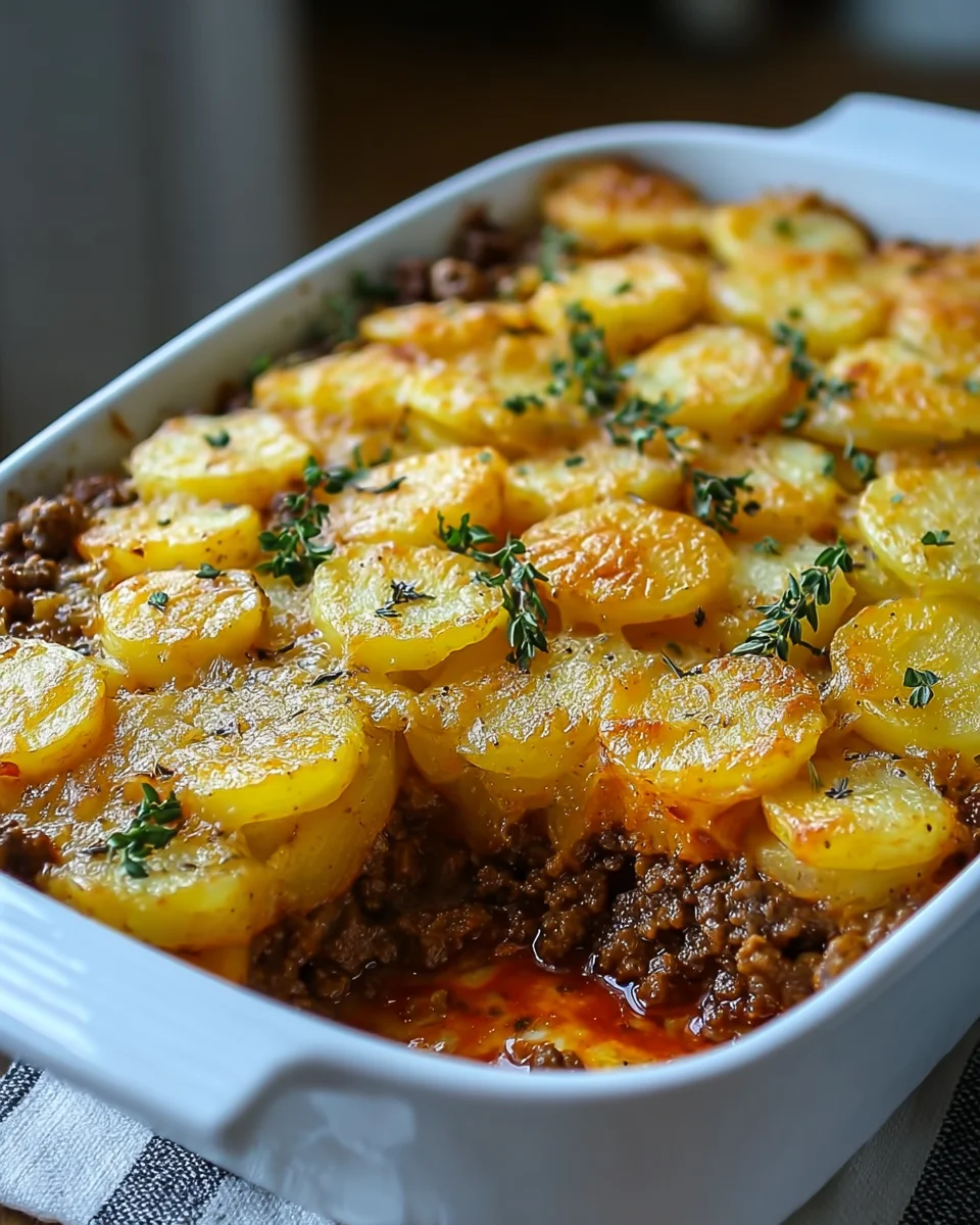 Hamburger Potato Casserole Recipe