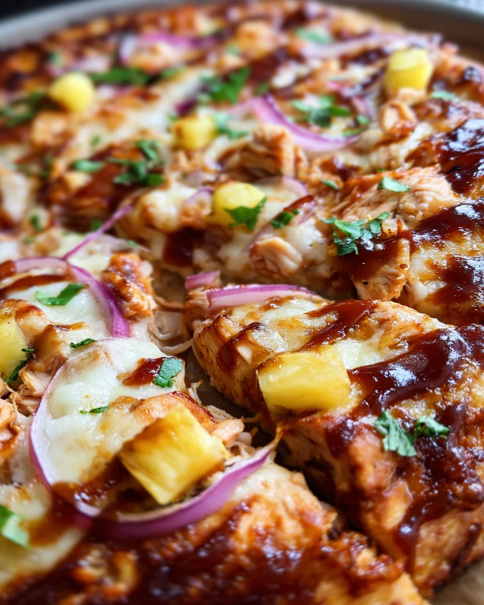 Hawaiian BBQ Chicken Pizza