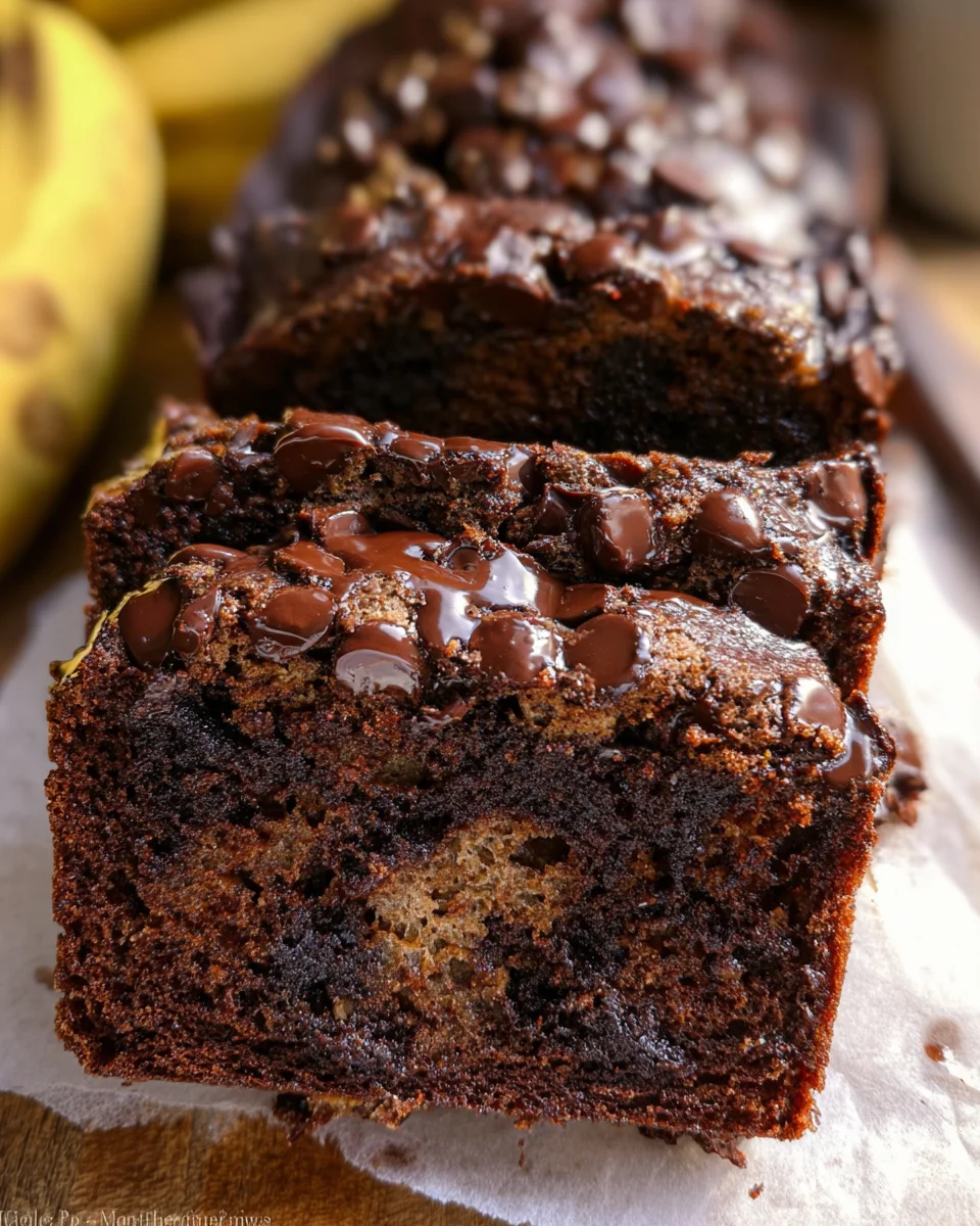 Healthy Chocolate Banana Bread