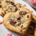 Heart Shaped Chocolate Chip Cookies
