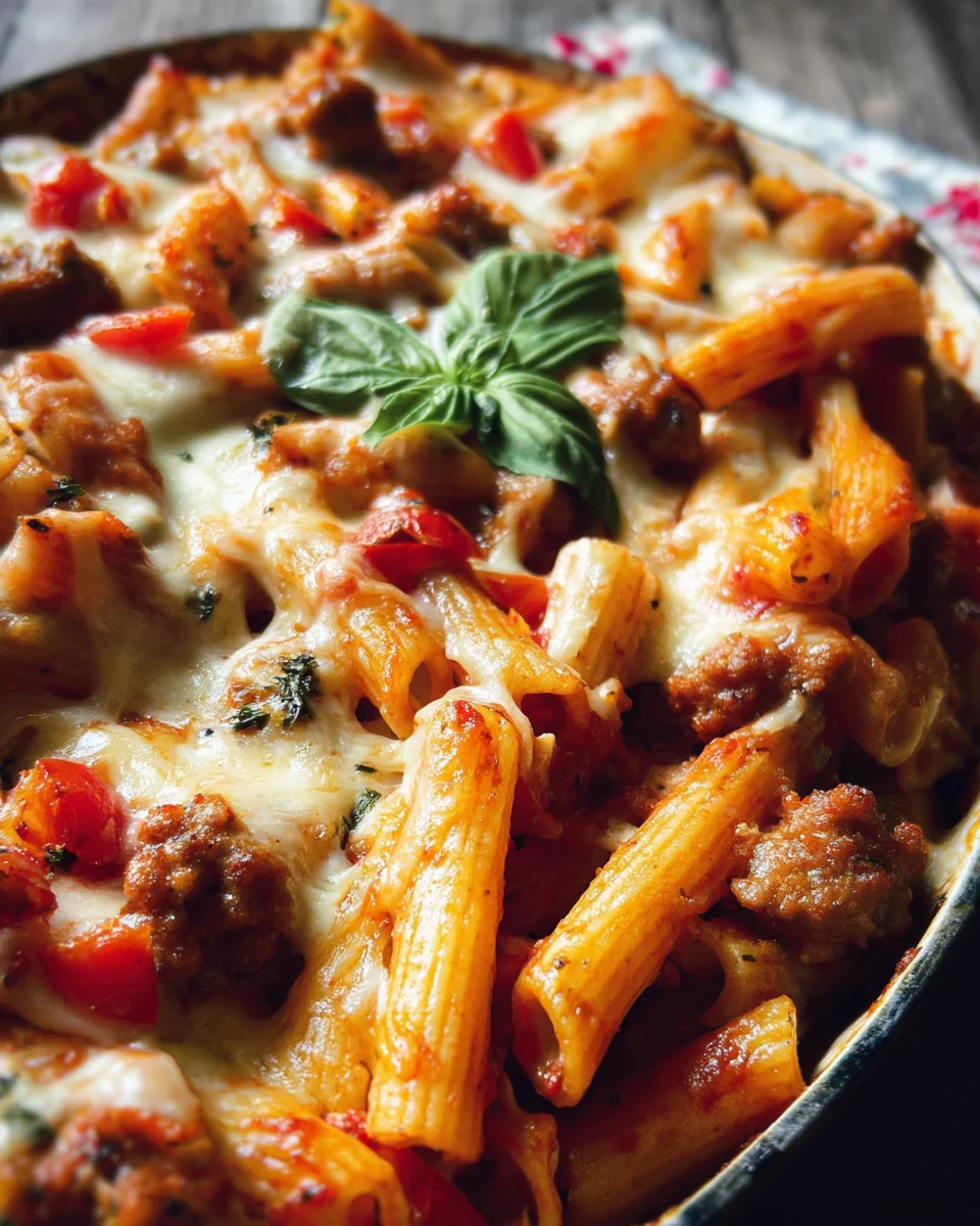 Italian Sausage Penne Casserole