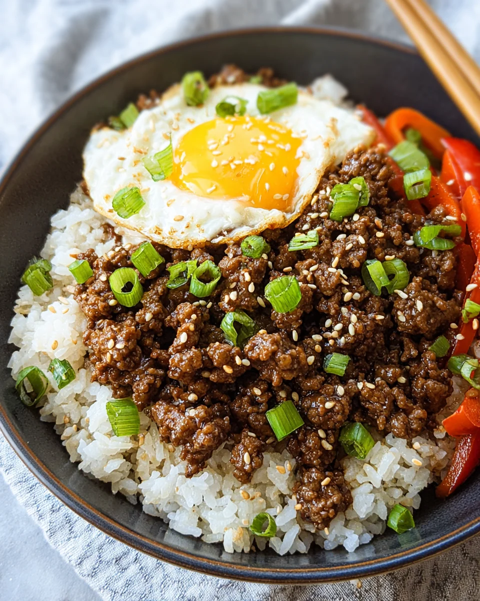 Korean Ground Beef Bowl (25-Minutes)