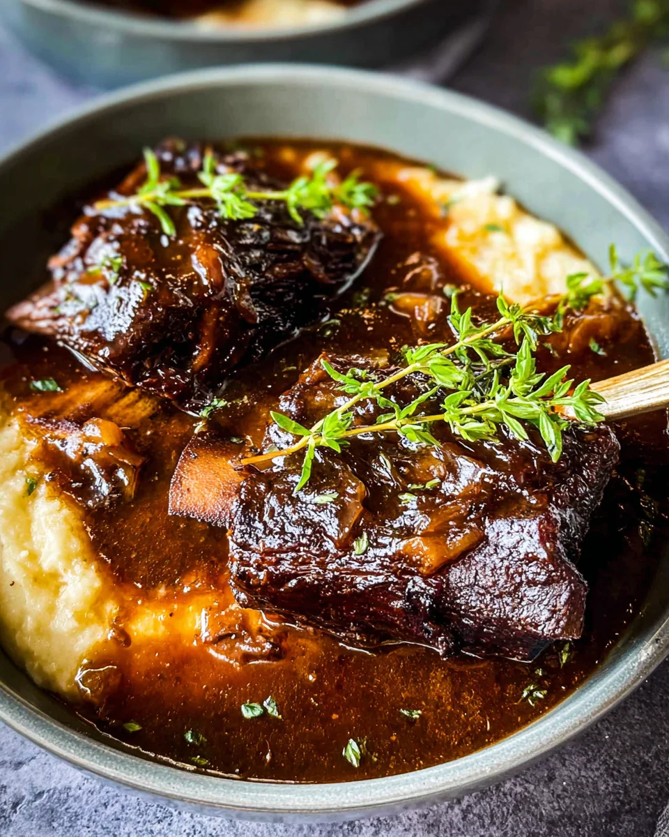 Red Wine Braised Short Ribs in Dutch Oven 26 Red