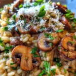 Risotto Mushrooms Italian Dish