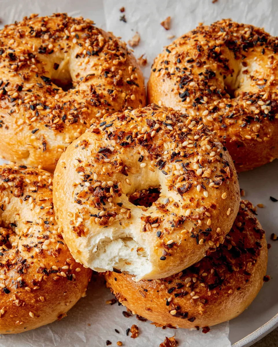 Simple 3-Ingredient Cottage Cheese Protein Bagels