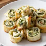 Spinach Dip in Bite-Sized Pinwheels