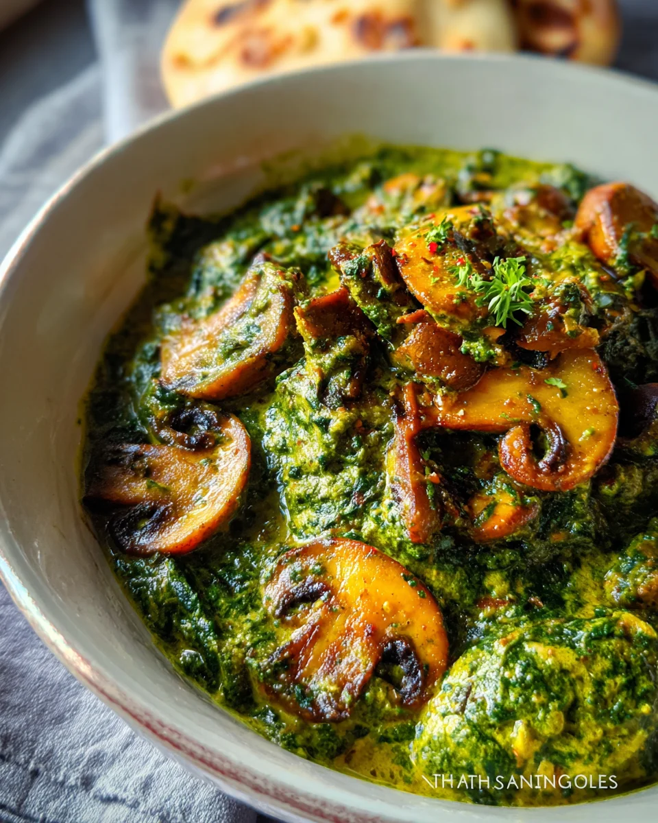 Spinach and Mushroom Curry