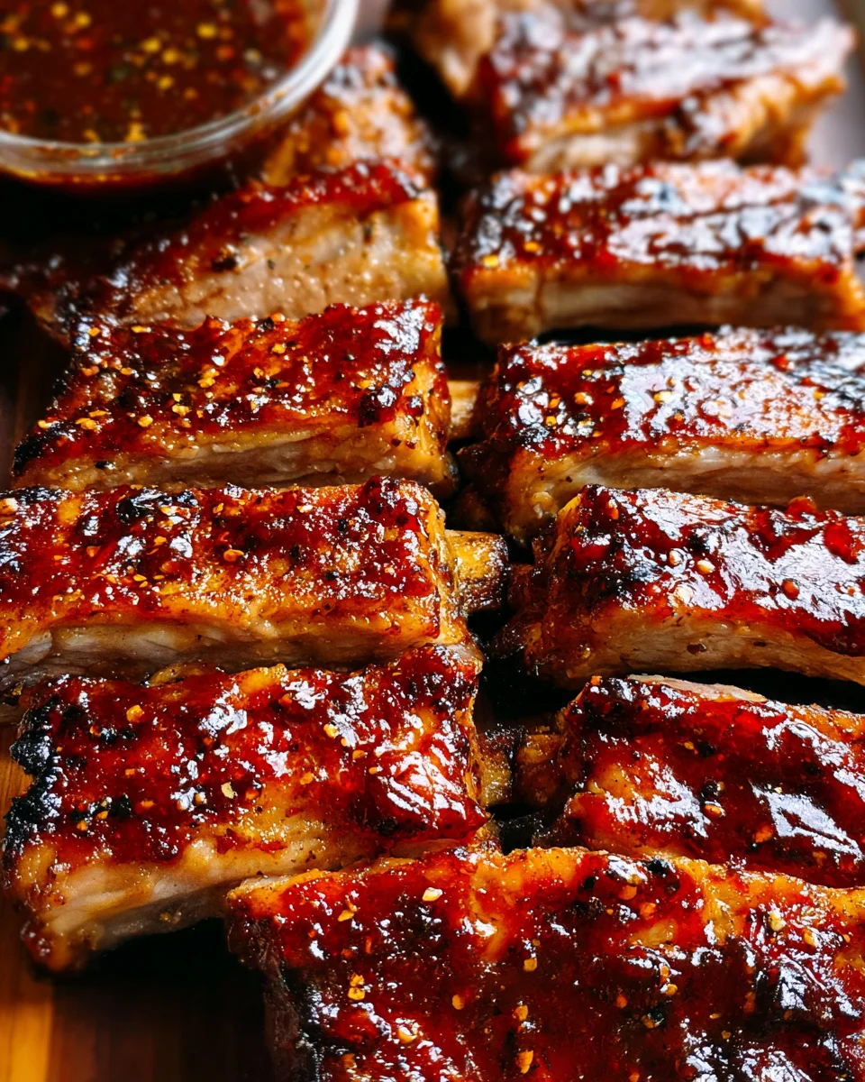 Sticky Oven Barbecue Ribs