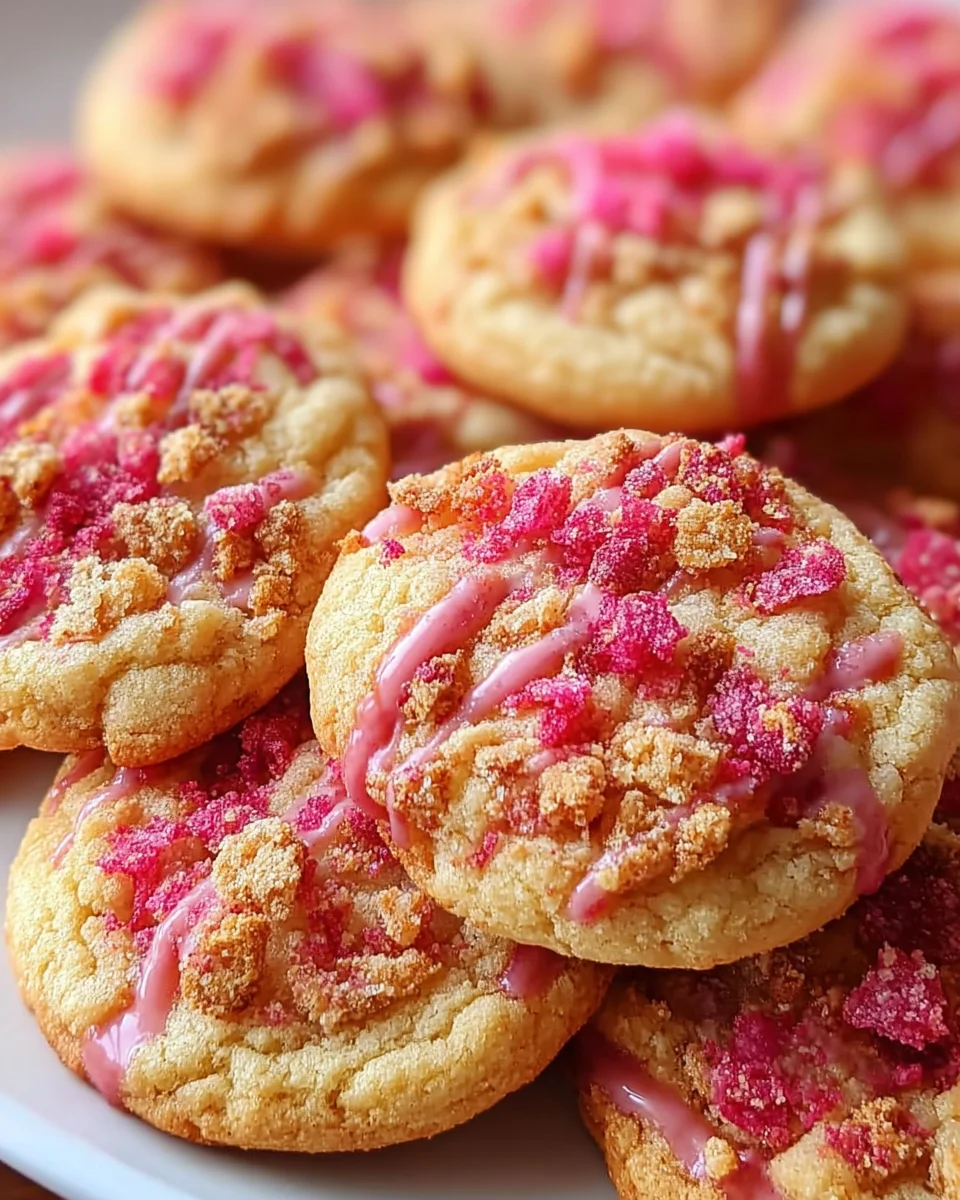 Strawberry Crunch Cookies